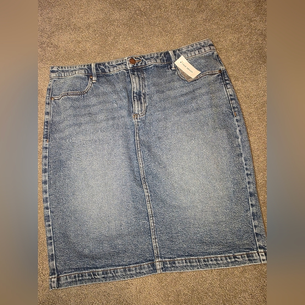 Lane Bryant Blue Denim Skirt